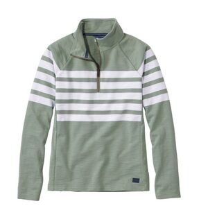 Women's Peaks Island Quarter-Zip Pullover, Stripe